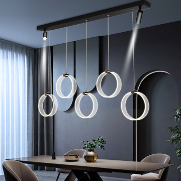 Luxury Led Iron Acrylic Langit Liontin Liontin