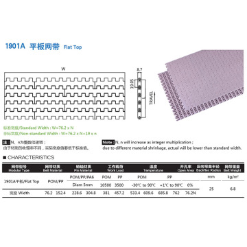 2024 Factory Wholesale POM 5935 Series Plastic Modular Belts & Conveyor Belts
