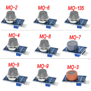 Kit fai -da -te modulo di sensore a gas serie MQ per rilevamento di gas di fumo, metano e liquefatto