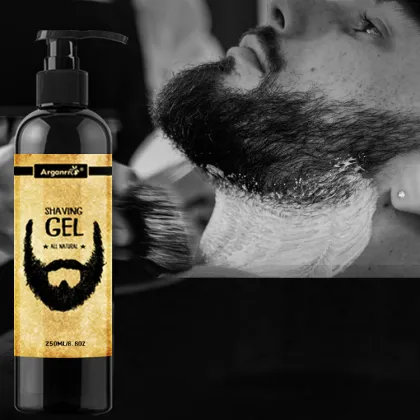 Customizable Private Label Beard Shaving Gel with Free Combs