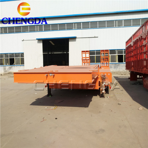 4 Lines 8 Axles Lowbed Semi Trailer