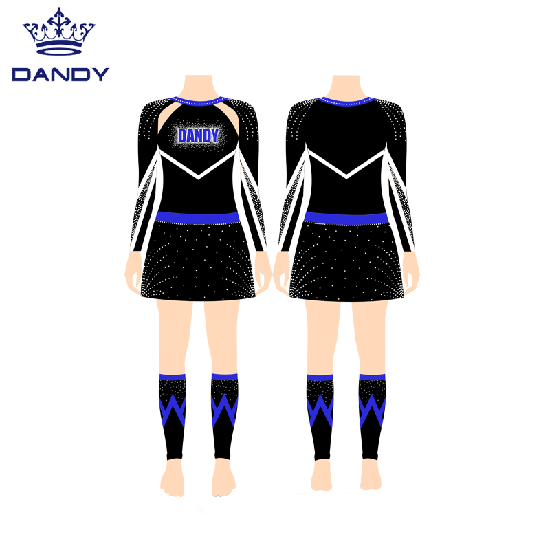 cheer uniforms with rhinestones