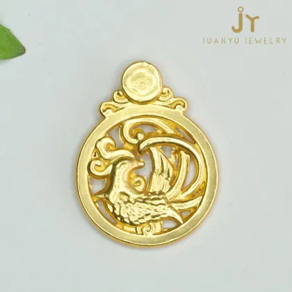 Wholesale Dragon and Phoenix Shape Crystal Pendants: Chinese Zodiac Necklace Accessories