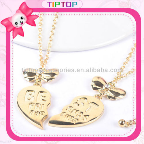 broken heart necklace with pendent