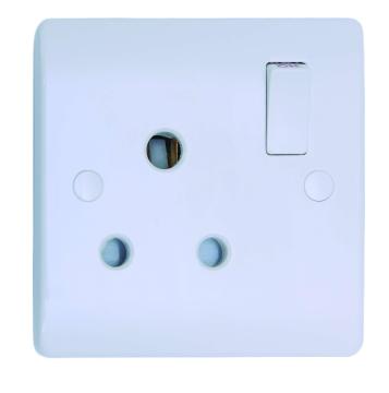 15A 1 GANG ROUND PIN SWITCHED SOCKET SP