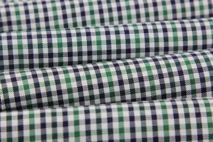 Men's Autumn Pure Cotton Small Checkered Shirt