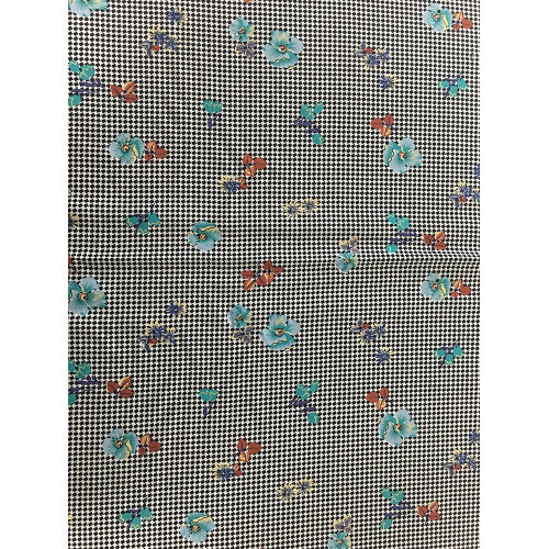 Kontrollera Flower Rayon Poplin Shuttle 45S Printing Fabric