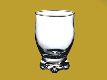 210ml High White Glass Cup,  Brown Fruit Juice Drinking Glass Cup / Beer Cup