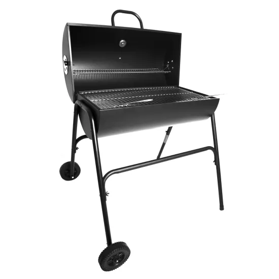 OEM Garden Party Charcoal BBQ Grill Trolley Smoker Barbecue Grill with Thermometer