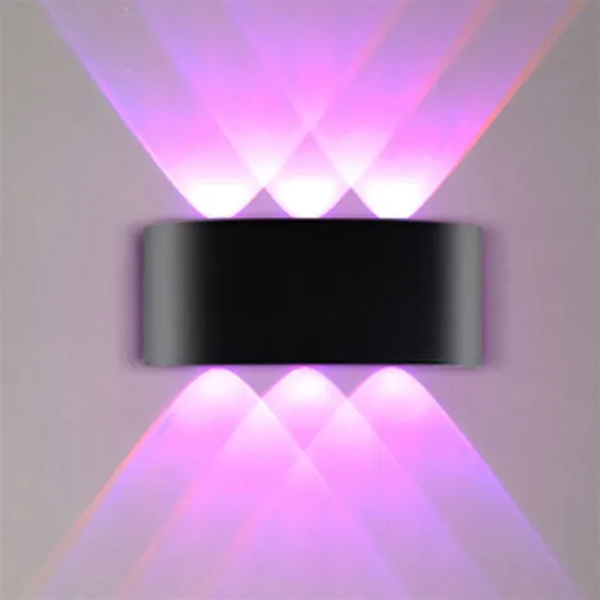 Aluminum Mounted Bedside RGB LED Wall Light - White & Black