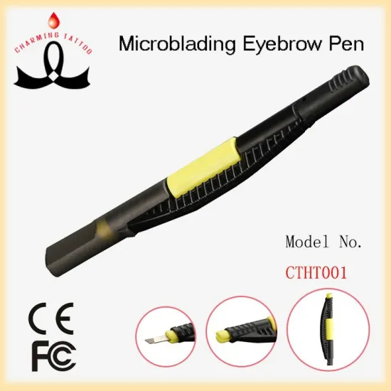 Medical Grade Popular and Classic Microblading Black & Yellow Manual Pen