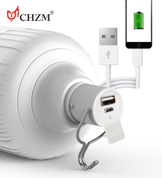 LED Bulb for Outdoor: Street, Market, Camping - USB Charged Energy Saving Light