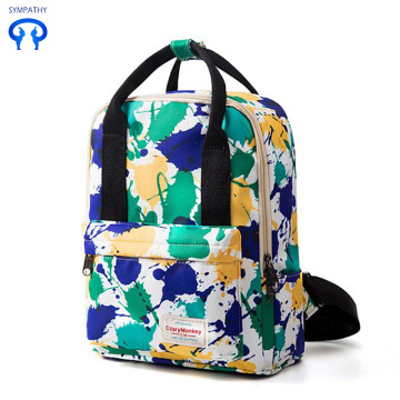Leisure travel backpack dazzle colorful graffiti schoolbag