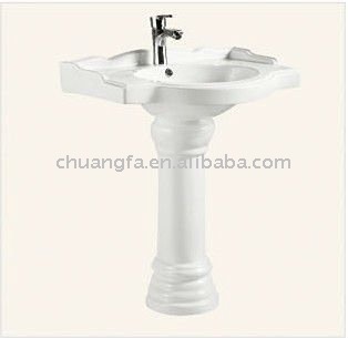 BATHROOM TOILET PEDESTAL WASHING BASIN