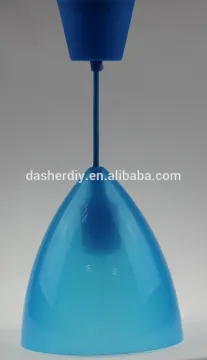 High quality Blue color plastic chandelier light