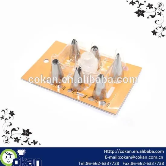 7pcs Stainless Steel Cake Decorating Nozzel set/Icing Nozzles/Cake Decorating Tip Set