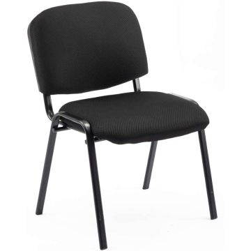 Stackable Black Fabric Office Chair