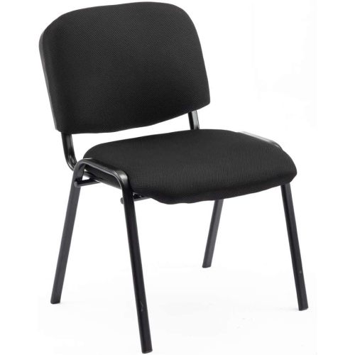 Stackable Black Fabric Office Chair