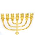 Candeladores de oro de oro para Hanukkah