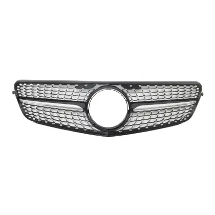 Diamond Grille for Mercedes Benz C CLASS W204 2008-2013 ABS Front Bumper Car Grills