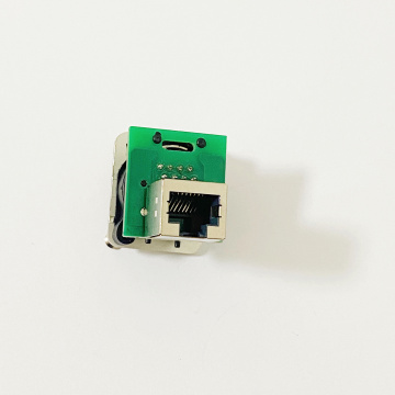 8P8C D Type RJ45 Jack to RJ45 Jack Adapter with PCB