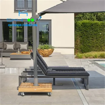 New Design Aluminum Frame Sun Beds Pool Furniture Leisure Design Sun Lounger