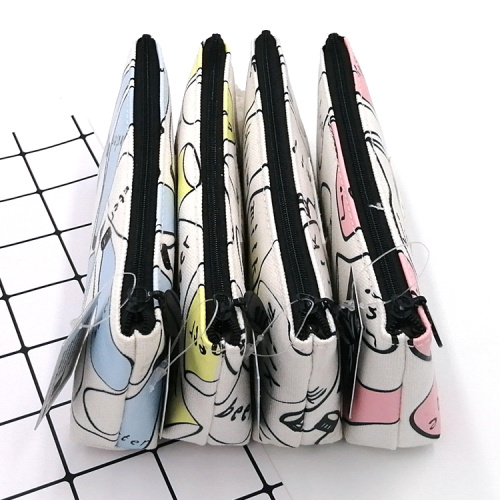 Pencil Case Makeup Bag Custom popular drinks series cute canvas pencil case Factory