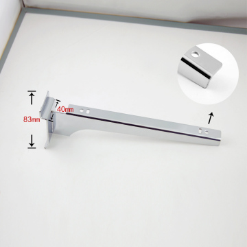 Metal Slatwall Shelf Support Bracket for Glass Shelves