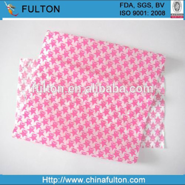 Pink Plaid Bakery Food Wrapping Greaseproof Paper Gift Candypackaging Wax Paper Half Clear Soap Wrapper