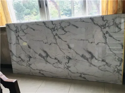 White Marble stone aluminum plate wall panels