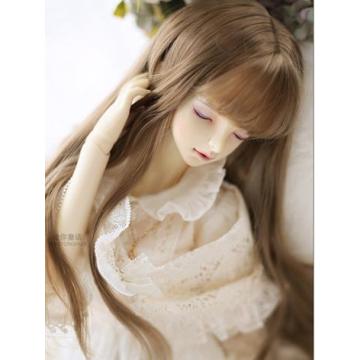 BJD Wig Black/Brown Hair for SD/MSD/YOSD Girl Doll