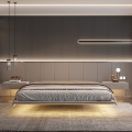 Italian minimalist suspended bed modern