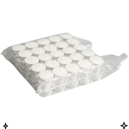 Aoyin Brand Aluminium Cup White Tea Light Candle