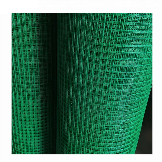 Green PVC Coated Welded Wire Mesh Fence Iron Wire Mesh roll