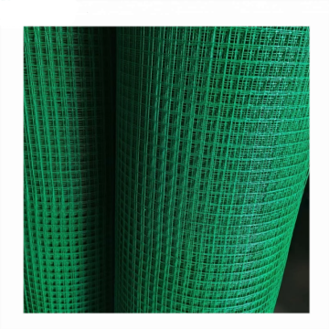 Groene PVC gecoate gelaste draadmesh hek ijzeren draadgaasrol