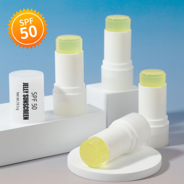 Private Label OEM/ODM Vegan Waterproof Tinted Sunblock SPF 50 Jelly Sunscreen Stick