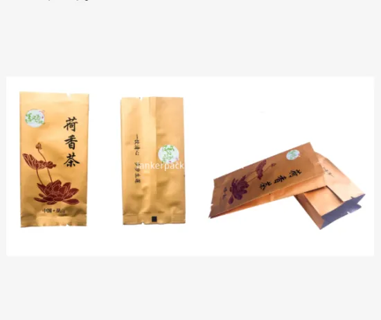 Flexible Fin seal bags Packaging for Tea