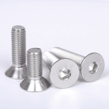 SS Hexagon Socket Coatterunk Head Tornillo