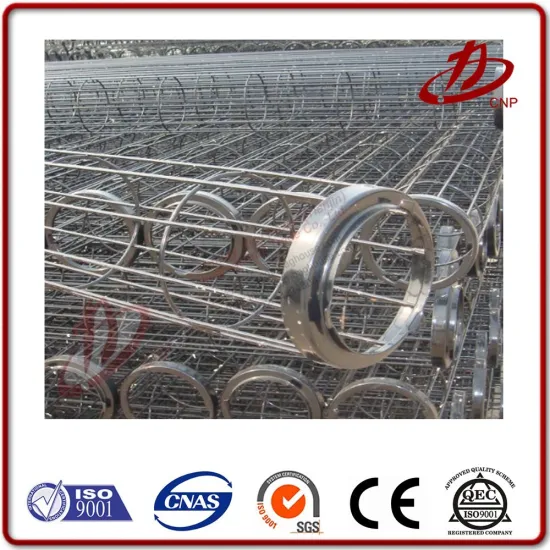 Dust collector bag filter cages spraying plastic filter bag cage