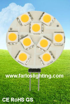 10pcs SMD 5050 LED lamp(G4 socket)