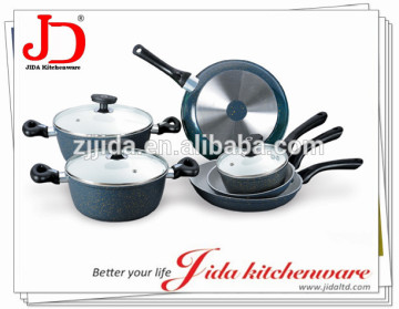 ALUMINUM CERAMIC COOKWARE SET 2014 HOT SALE WITH SPOTS