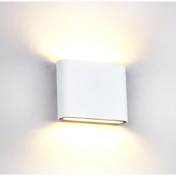 Small LED double head wall light