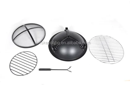 22"" Foldable Metal Garden Fire Pit BBQ Charcoal Fireplace BBQ Grill