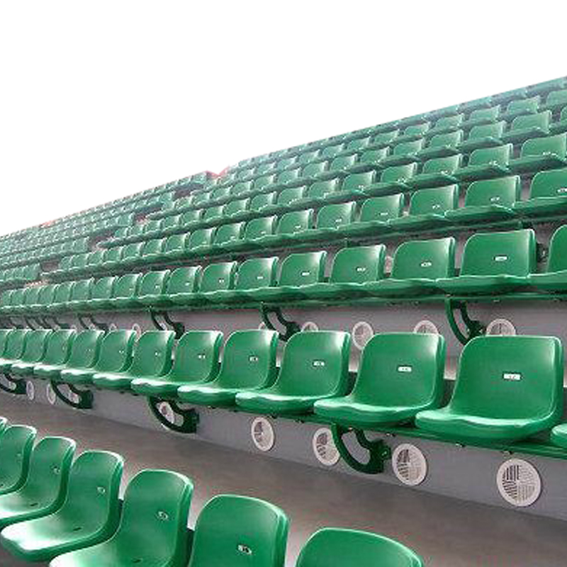 Aluminum Outdoor Fixed Stadium Bleacher and Plastic Chairs