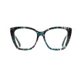 Women Oversized Cat Eye Acetate Optical Frame Glasses