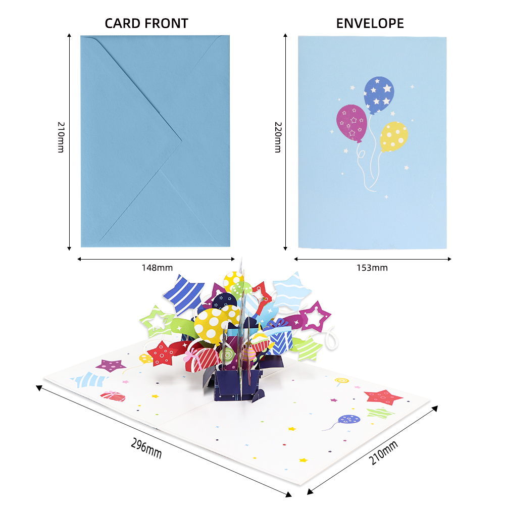 birthday box pop out card