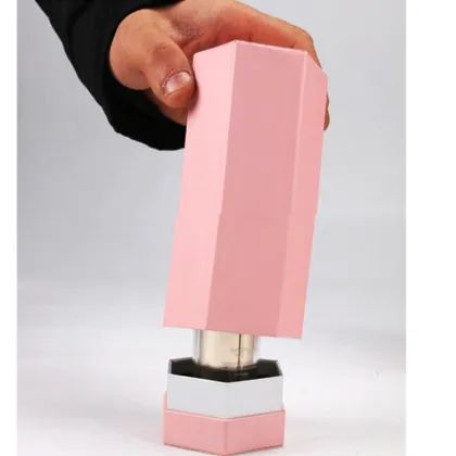 Perfume Packing Box Printer Pink Hexagon Perfume Box