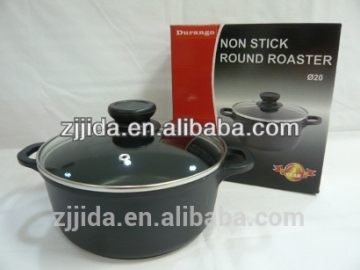 Aluminum forged non-stick casserole/stockpot/pot with ceramic coating