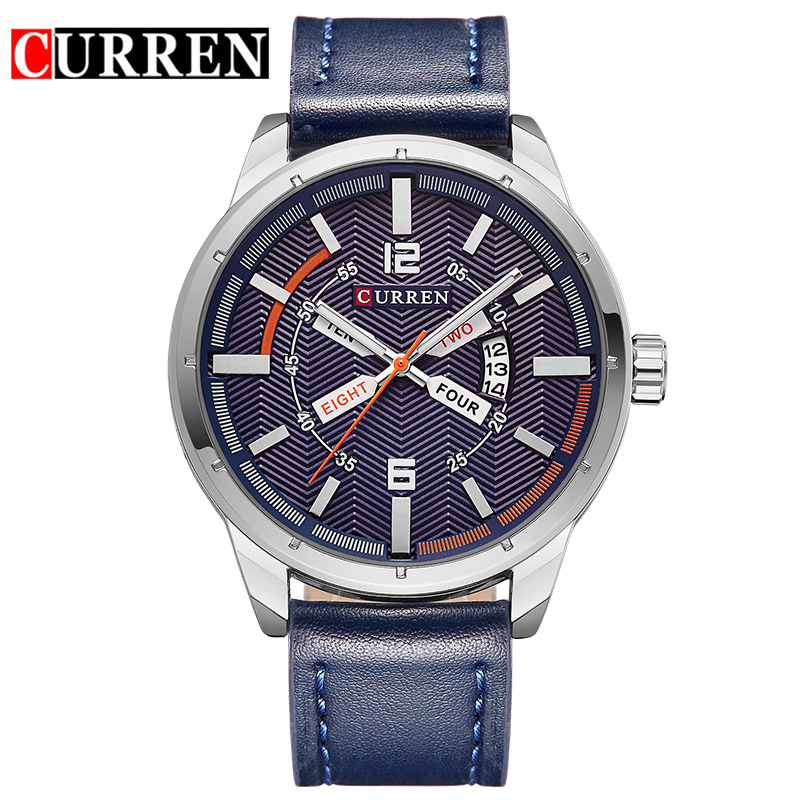Leather Business Date Quartz Men Watches Leather Business Date Quartz Men Watches