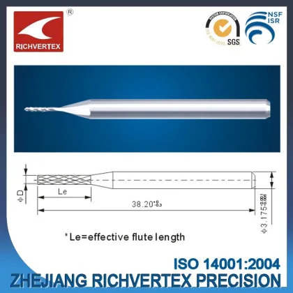 Richvertex brand solid carbide cutting tool PCB router bits CNC router